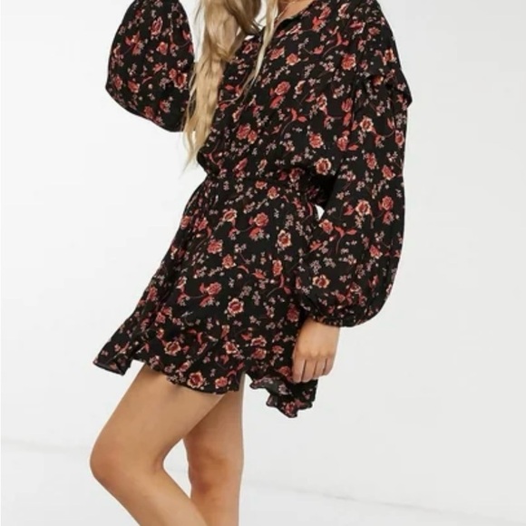 Free People Flower Fields Mini Dress Size L - Picture 1 of 8